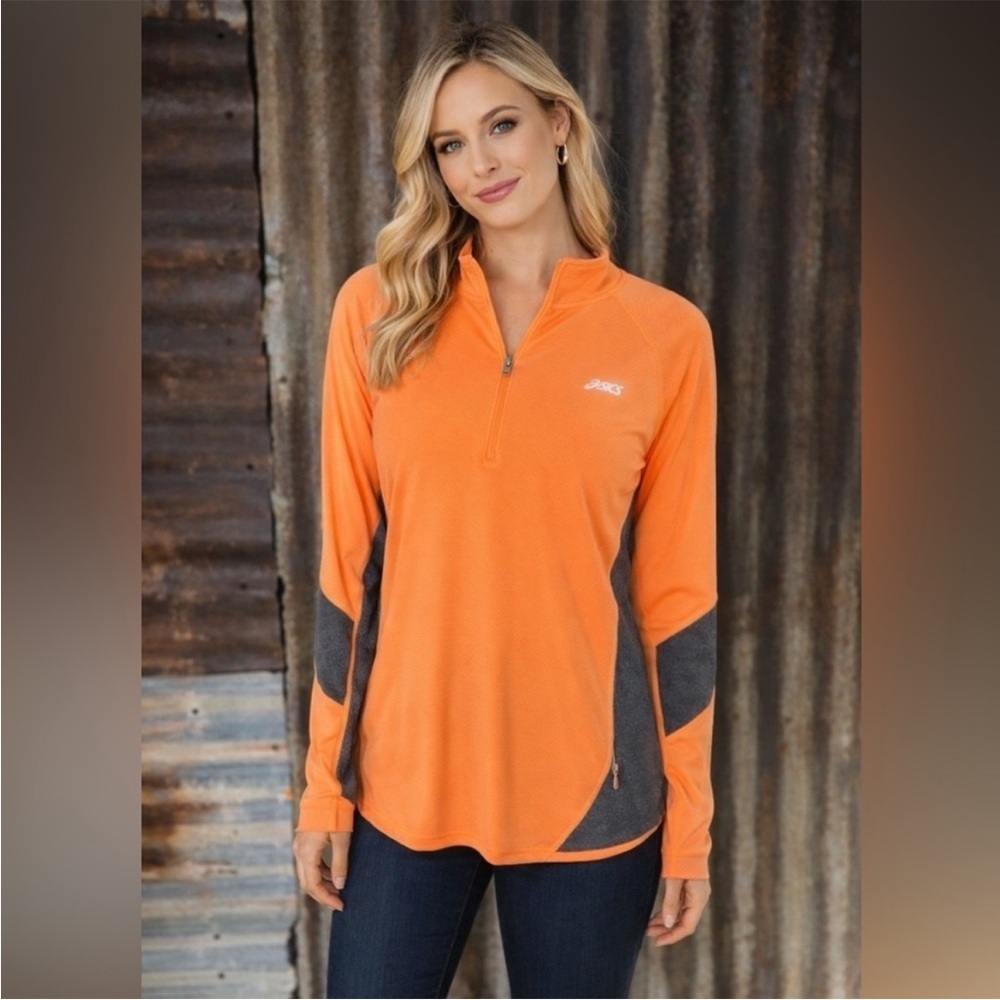 Avia Vibrant Orange Quarter Zip Athletic Pullover